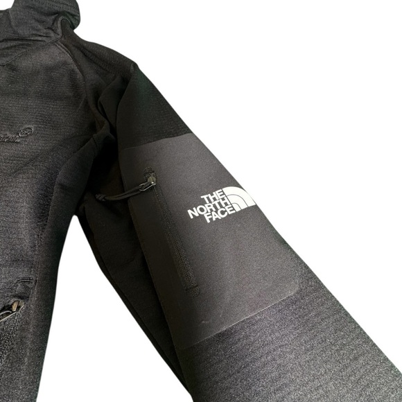 The North Face Men’s XL Jacket Full Zip Black Fleece Lined Logo Arm TransUnion - Picture 5 of 12